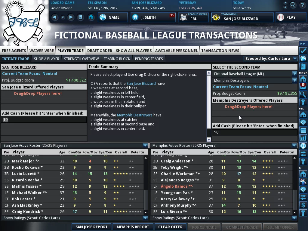 Изображение игры: Out of the Park Baseball 13
