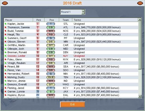 Изображение игры: Front Office Football 2004