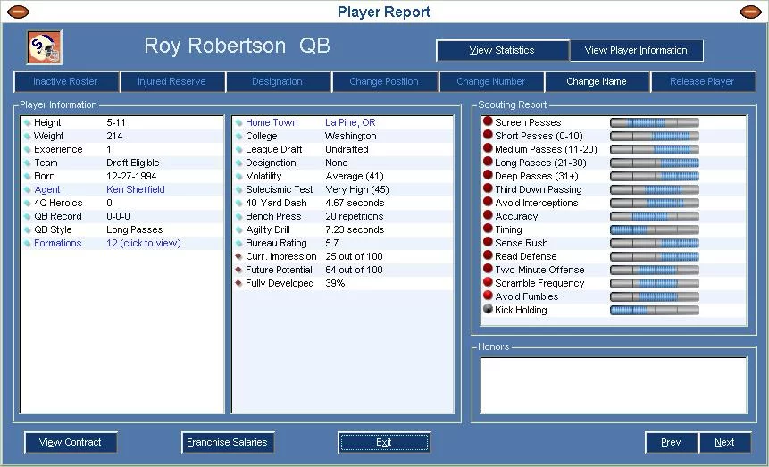 Изображение игры: Front Office Football 2004