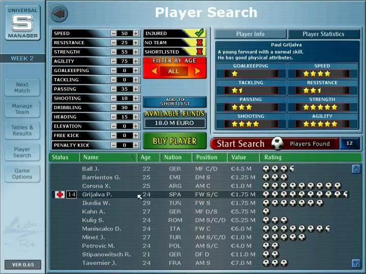 Изображение игры: Universal Soccer Manager