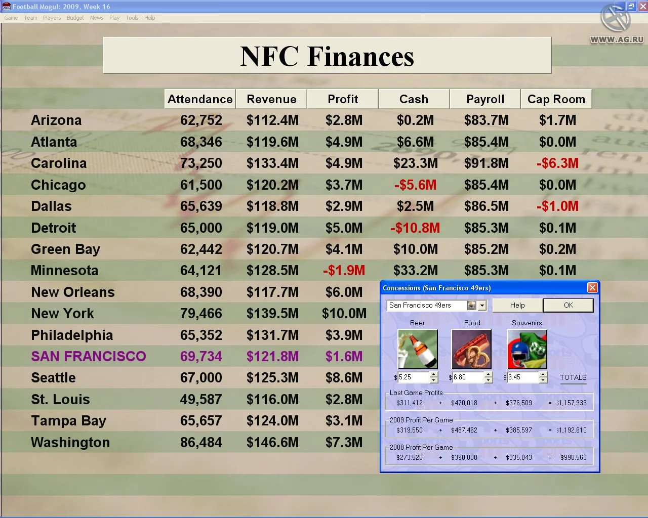 Изображение игры: Football Mogul 2006