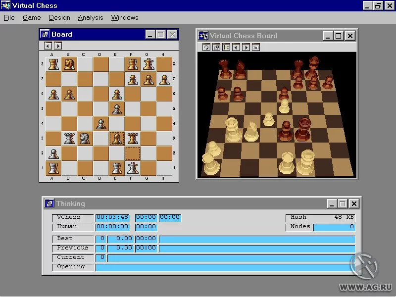 Изображение игры: Virtual Chess for Windows