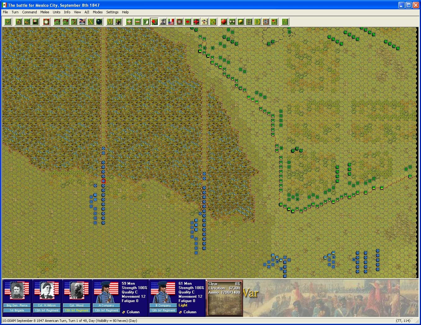 Изображение игры: The Age of Rifle & Musket: The Mexican-American War