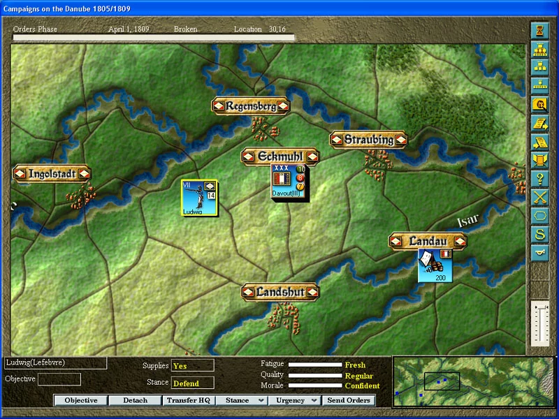 Изображение игры: The Campaigns on the Danube 1805/1809