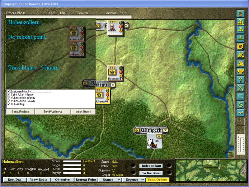 Изображение игры: The Campaigns on the Danube 1805/1809