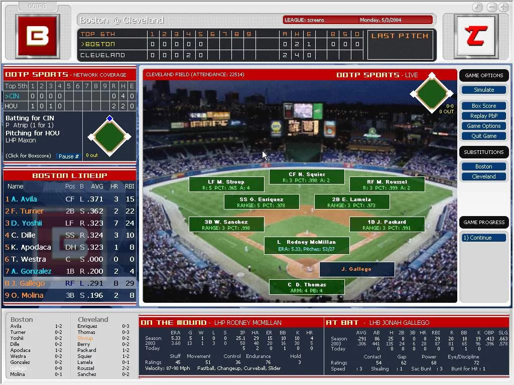 Изображение игры: Out of the Park Baseball 6