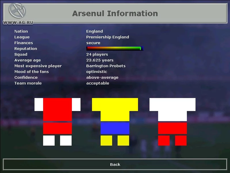 Изображение игры: Andreas Osswald’s Championship Soccer 2004-2005 Edition