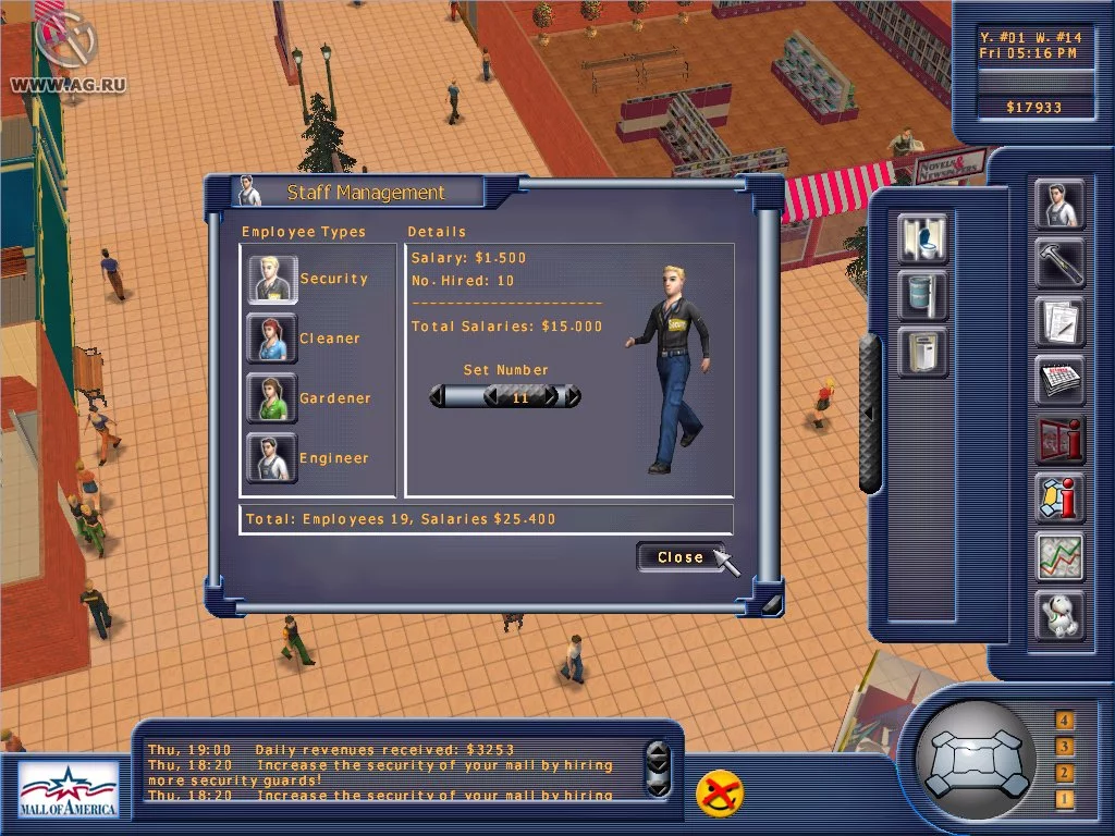 Изображение игры: Mall of America Tycoon