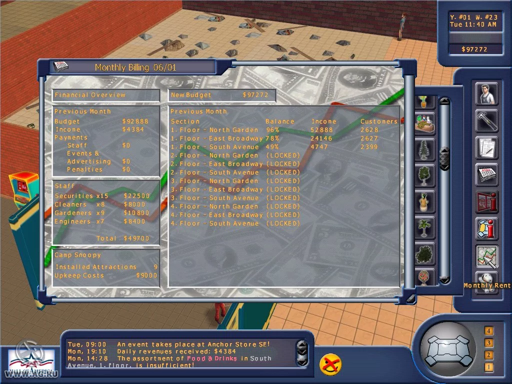 Изображение игры: Mall of America Tycoon