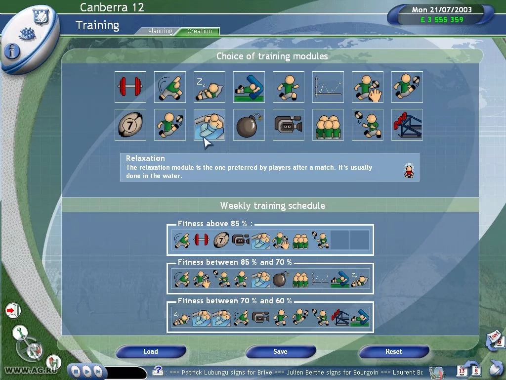Изображение игры: Pro Rugby Manager 2004