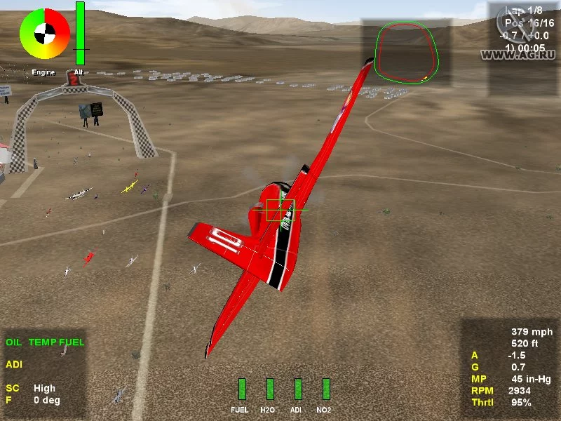 Изображение игры: Redline: Xtreme Air Racing 2
