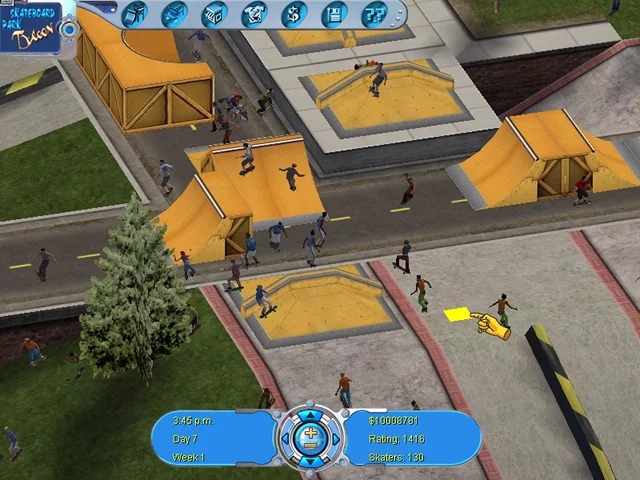 Изображение игры: Skateboard Park Tycoon 2004: Back in the USA