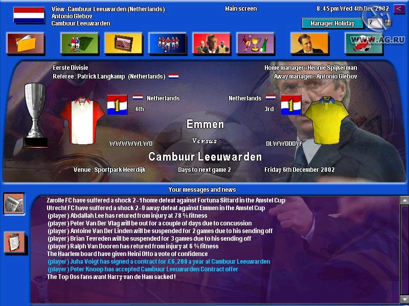 Изображение игры: Football Masters 2002/03