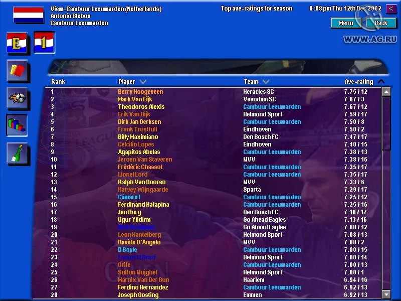 Изображение игры: Football Masters 2002/03