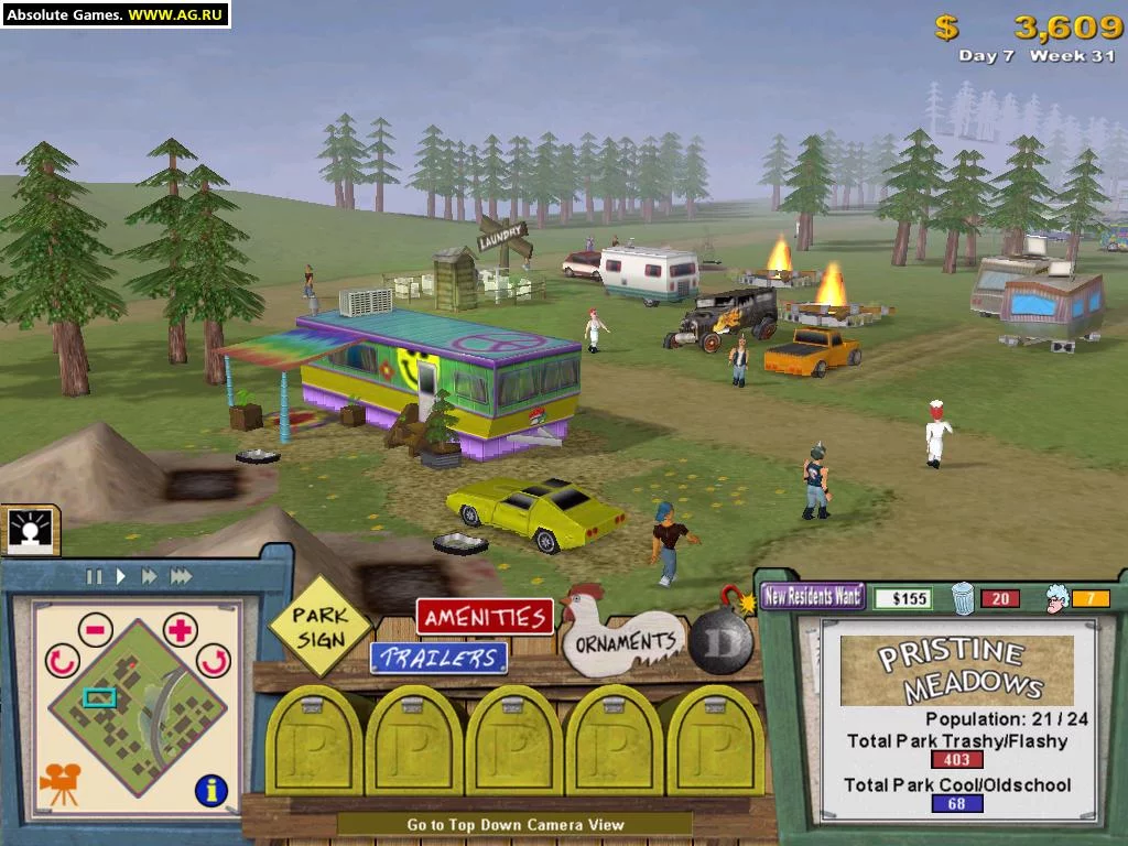 Изображение игры: Trailer Park Tycoon