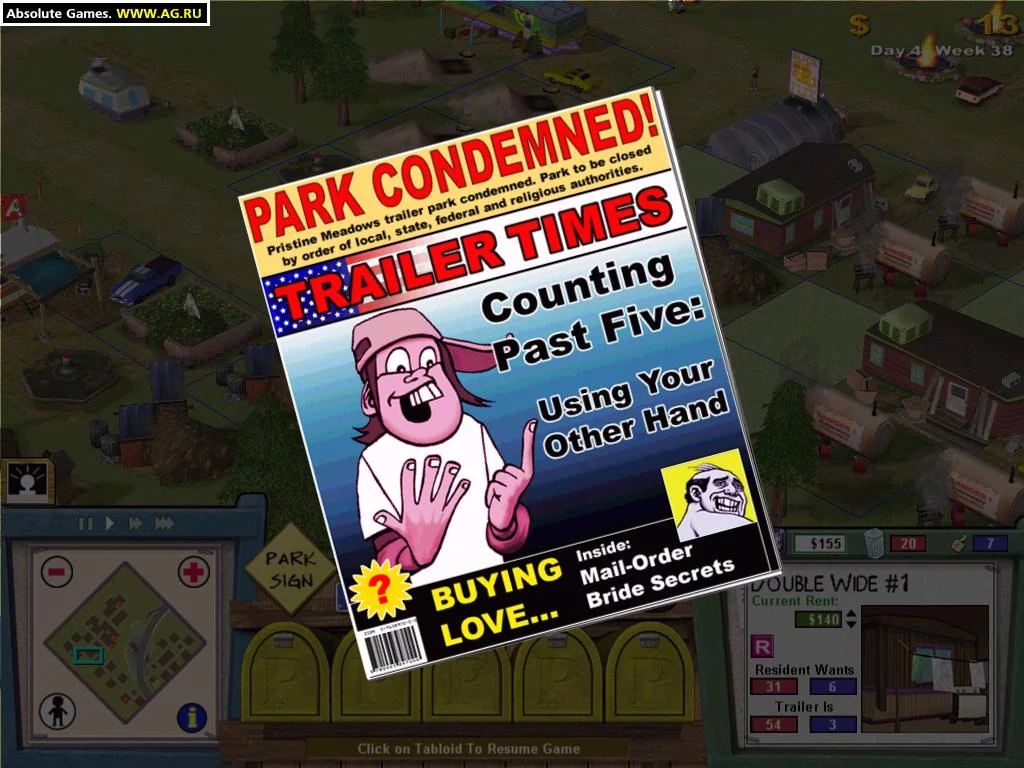 Изображение игры: Trailer Park Tycoon