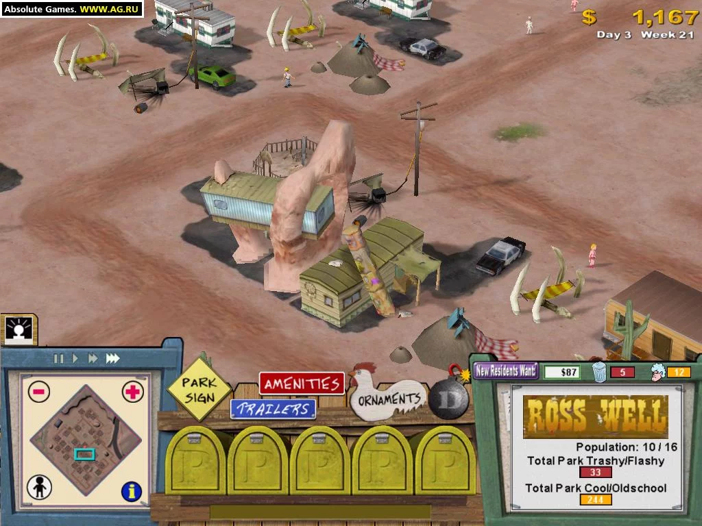 Изображение игры: Trailer Park Tycoon