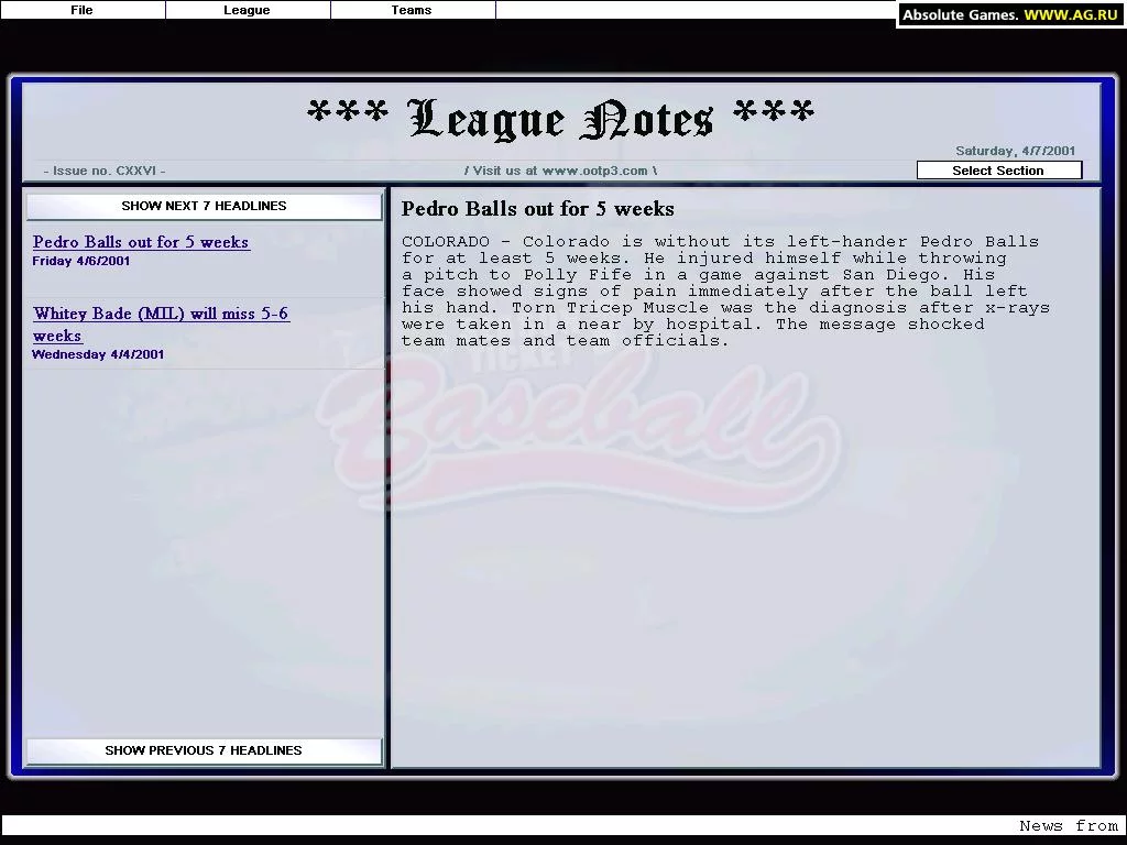 Изображение игры: Season Ticket Baseball