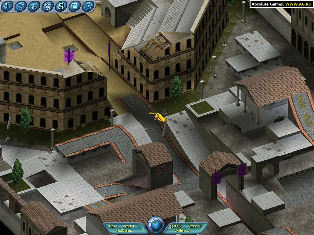 Изображение игры: Skateboard Park Tycoon World Tour 2003