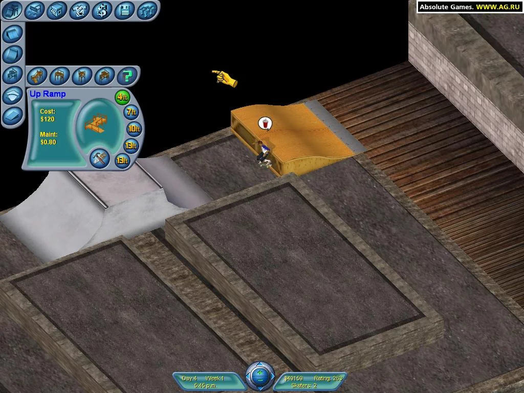 Изображение игры: Skateboard Park Tycoon World Tour 2003