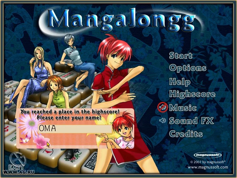 Изображение игры: MangaJongg