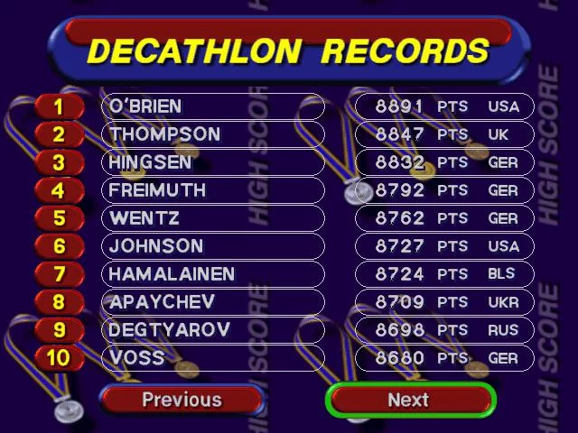 Изображение игры: 3DO Games: Decathlon