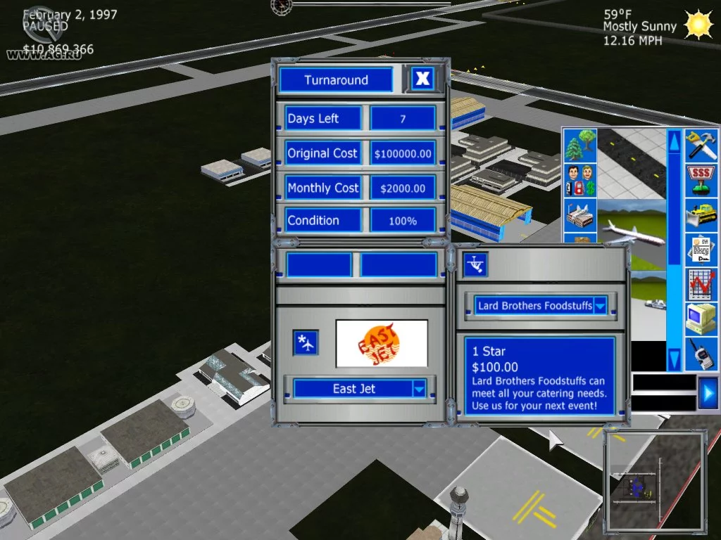 Изображение игры: Airport Tycoon 2