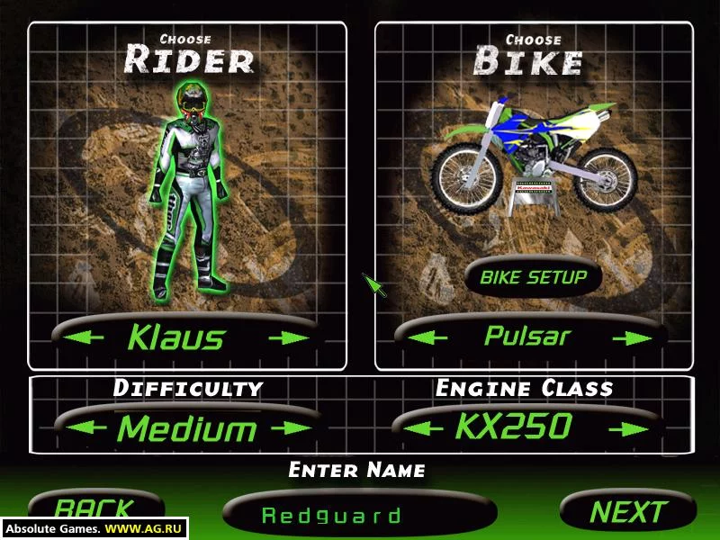 Изображение игры: Kawasaki Fantasy Motocross