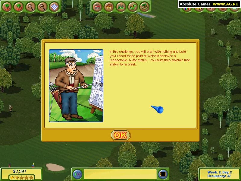 Изображение игры: Golf Resort Tycoon 2