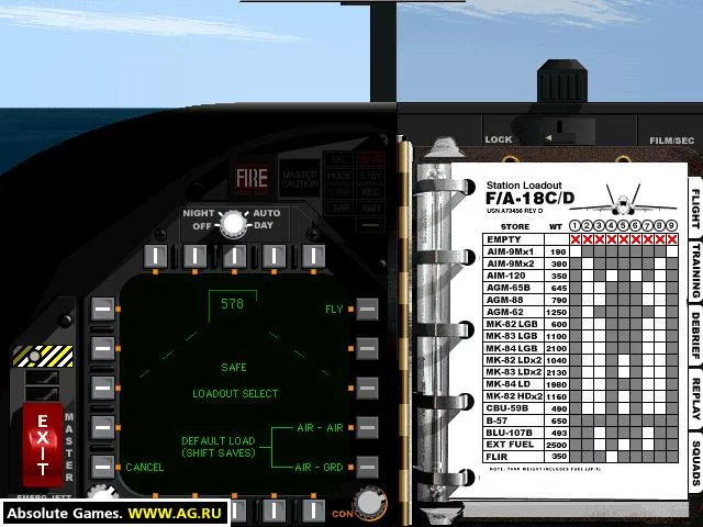 Изображение игры: F/A-18 Precision Strike Fighter