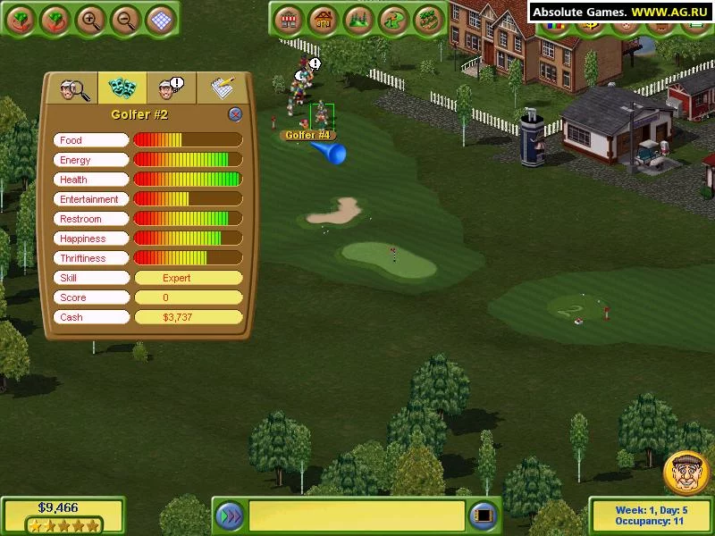 Изображение игры: Golf Resort Tycoon 2