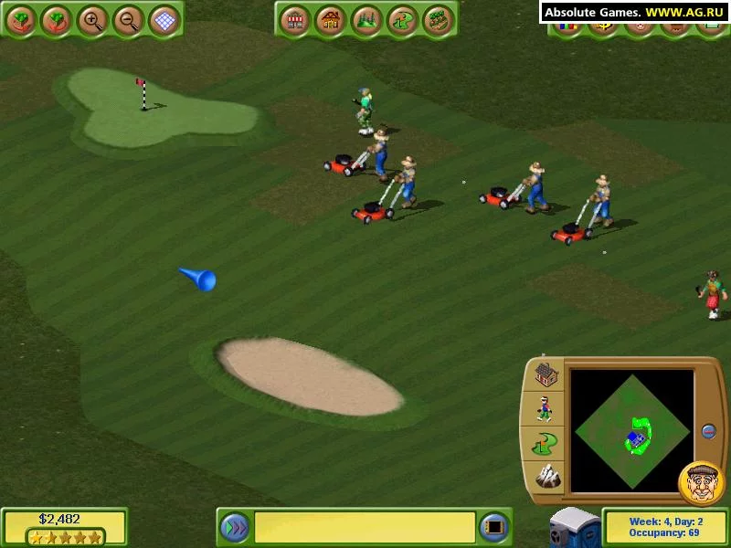 Изображение игры: Golf Resort Tycoon 2