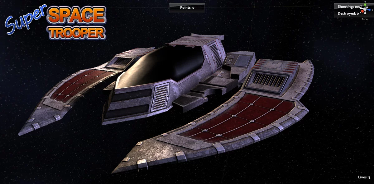 Изображение игры: Super Space Trooper