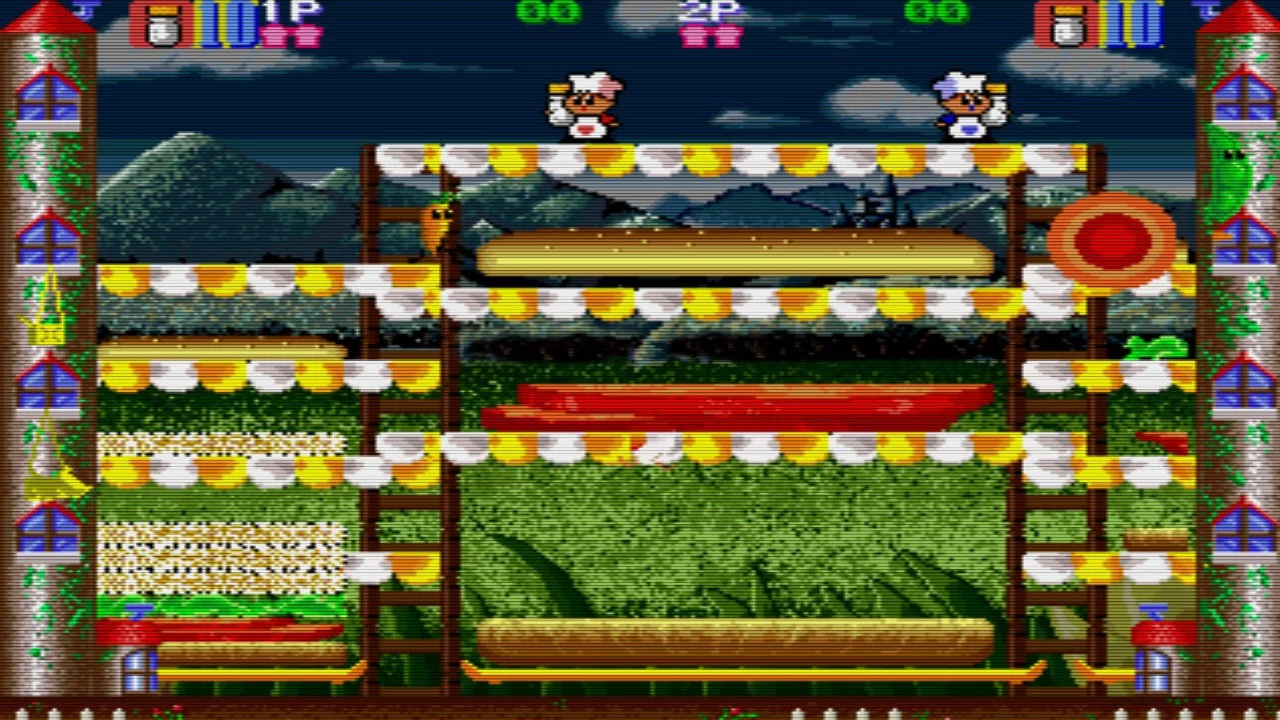 Изображение игры: Johnny Turbo's Arcade: Super Burger Time