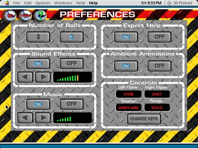 Изображение игры: 3-D Ultra Pinball (Old)