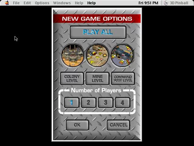 Изображение игры: 3-D Ultra Pinball (Old)