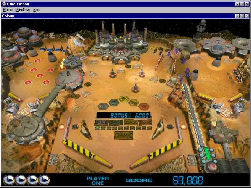 Изображение игры: 3-D Ultra Pinball (Old)