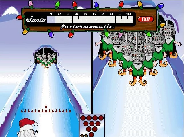 Изображение игры: Elf Bowling