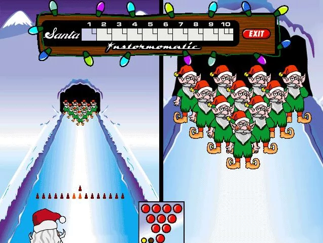 Изображение игры: Elf Bowling