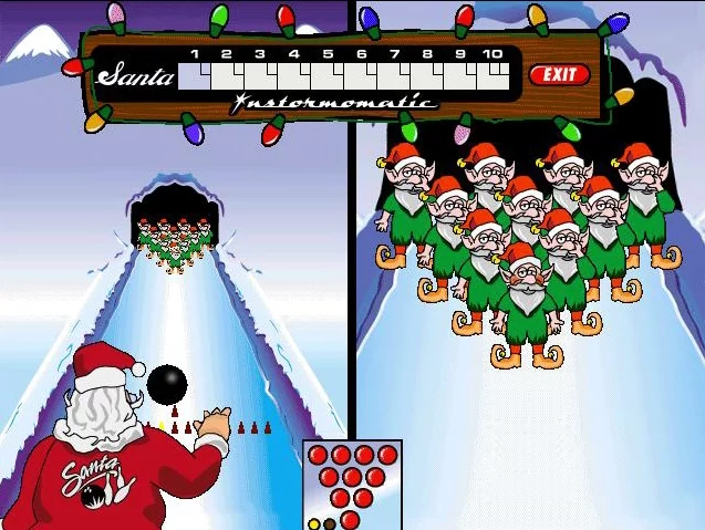 Изображение игры: Elf Bowling