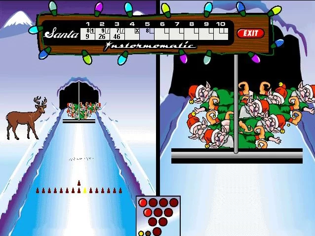 Изображение игры: Elf Bowling