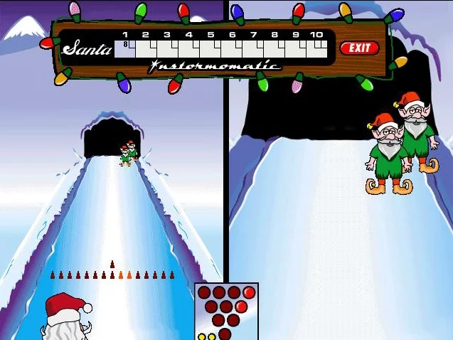 Изображение игры: Elf Bowling