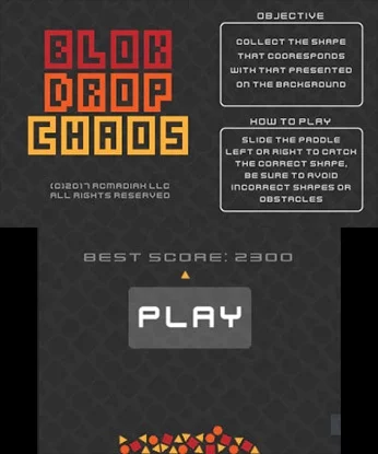 Изображение игры: BLOK DROP CHAOS