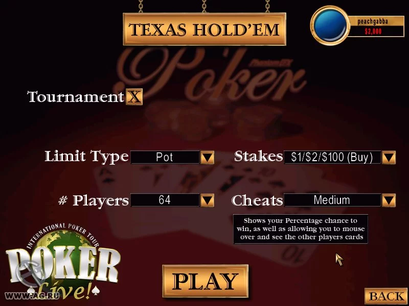 Изображение игры: International Poker Tour: Poker Live!