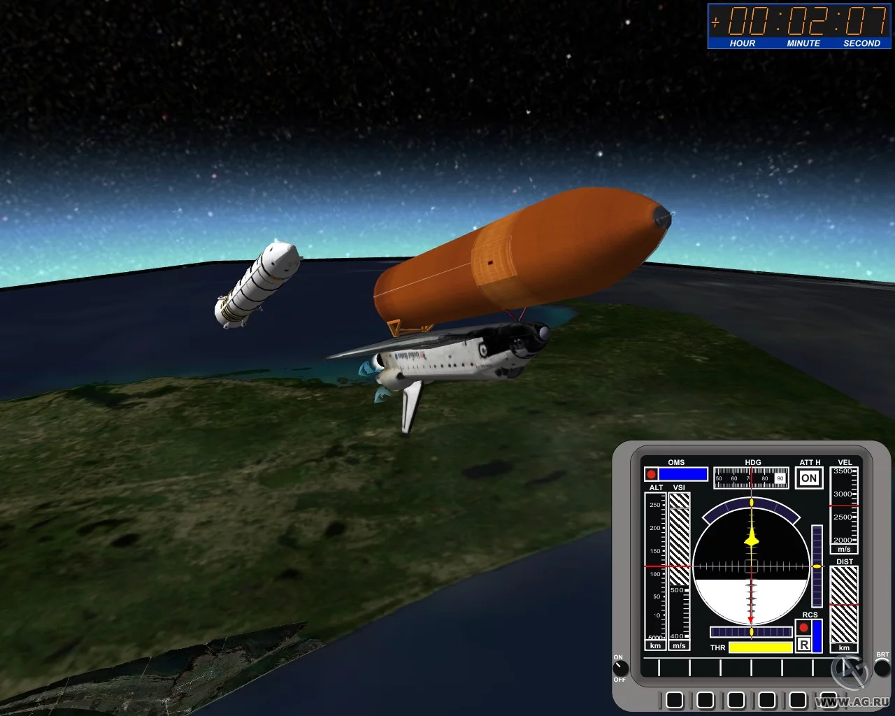 Изображение игры: Space Shuttle Simulator