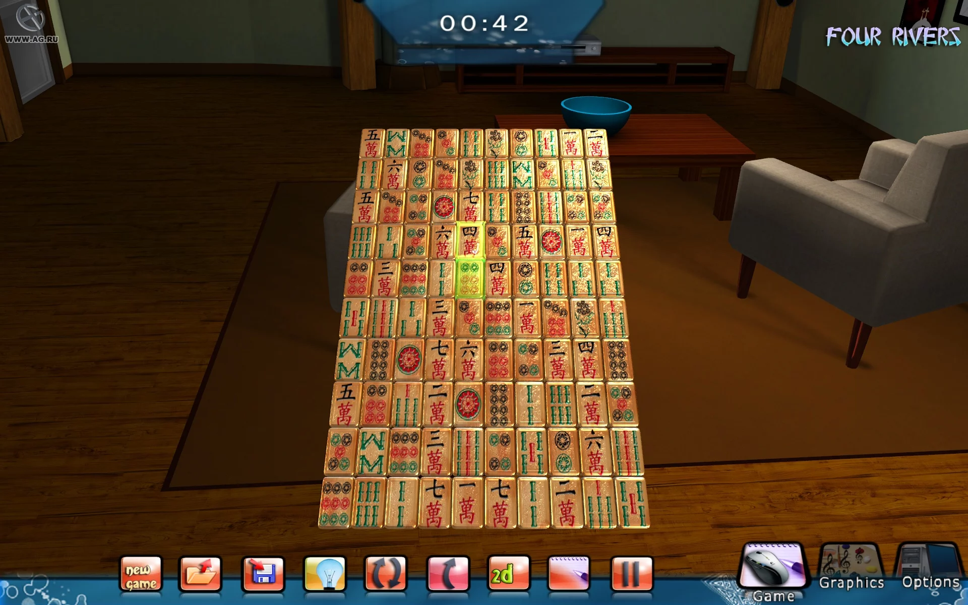 Изображение игры: Mahjongg Platinum Deluxe Edition