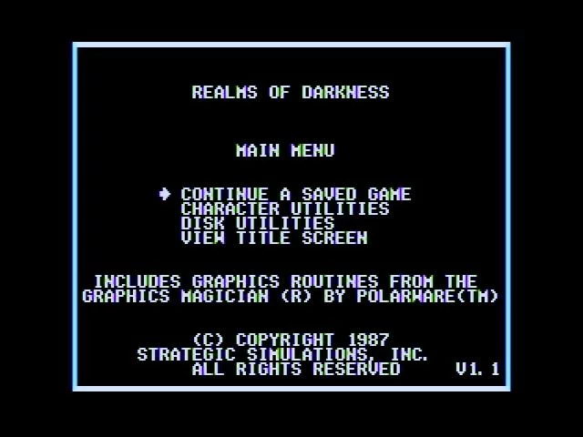 Изображение игры: Realms of Darkness