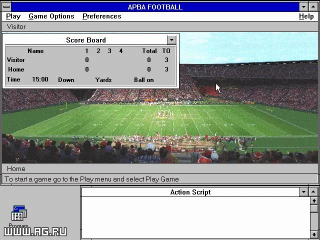 Изображение игры: APBA Football