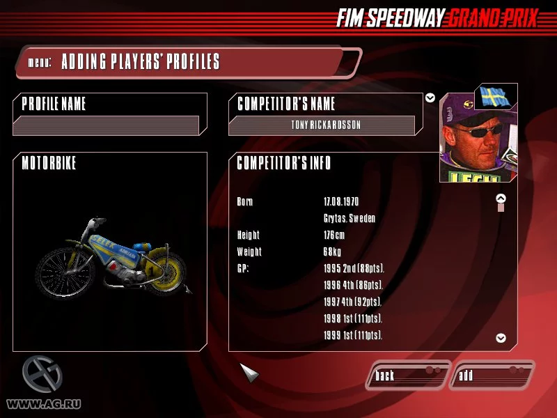 Изображение игры: FIM Speedway Grand Prix