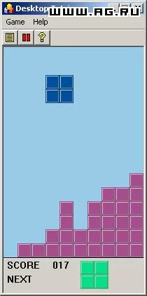 Изображение игры: Desktop Tetris